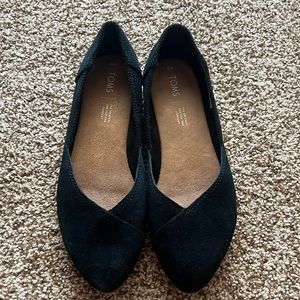 Toms Size 9 Suede Jetti Black shoes